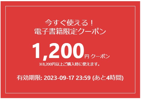 電子書籍限定クーポン